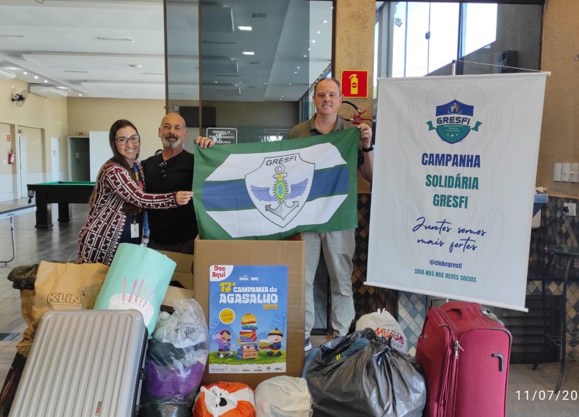 GRESFI está ao lado do SESC/PR e RPC na 17ª Campanha do Agasalho
