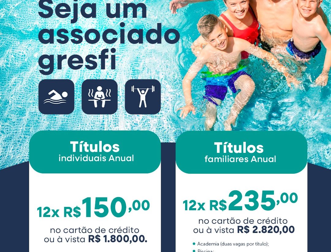 Seja sócio do GRESFI : O lugar certo para viver experiências que marcam gerações está aqui! 